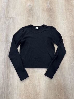 Aritzia Sunday Best Black Long Sleeve Top
